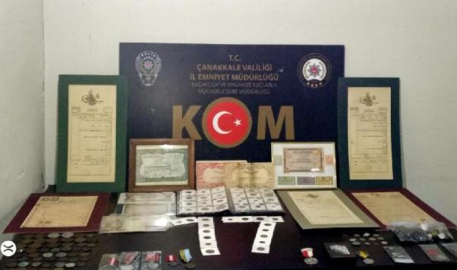 ÇANAKKALE’DE TARİH ESER KAÇAKÇILIĞI OPERASYONU