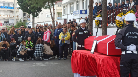 BEYİN KANAMASINDAN ÖLEN TRAFİK POLİSİNİN CENAZESİ, ESKİŞEHİR'E GÖNDERİLDİ
