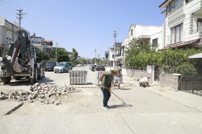 BURHANİYE BELEDİYESİ FEN İŞLERİ EKİPLERİ ÇALIŞMALARINI SÜRDÜRÜYOR
