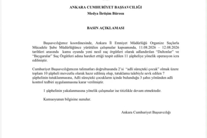 Ankara’da 'Daltonlar' ve 'Baygaralar' operasyonu: 7 tutuklama!
