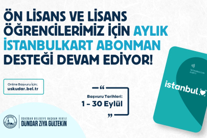 Üsküdar’da Üniversite Öğrencilerine Ulaşım Desteğinde Başvuru Süresi 30 Eylül’e Uzatıldı
