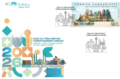 PTT’den “2026 Yılı Türk Dünyası Turizm Başkenti Ankara” Konulu Anma Pulu Ve İlkgün Zarfı