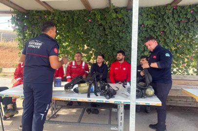 Kayseri İtfaiyesi'nden acil müdahale eğitimi